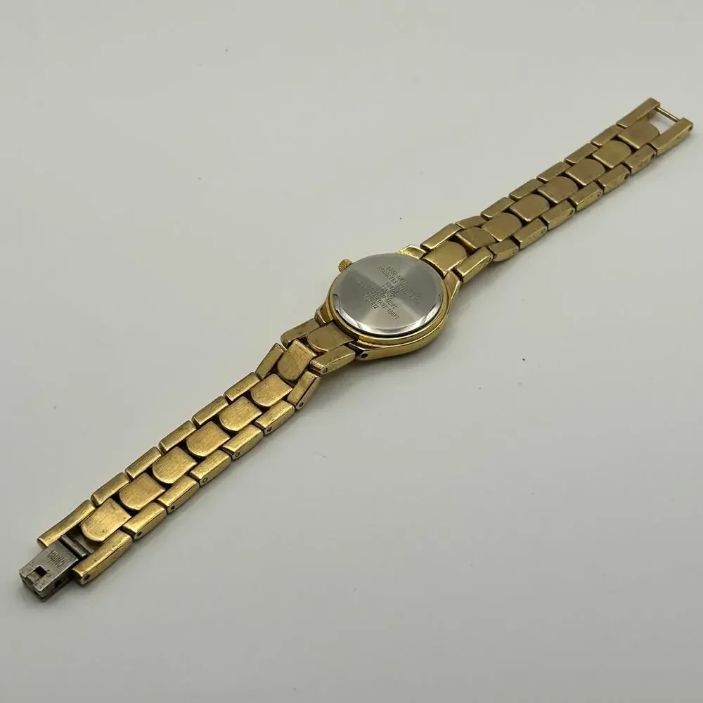 Anne Klein Gold Tone Stainless Steel Women’s Watch Working New Battery - Picture 5 of 7